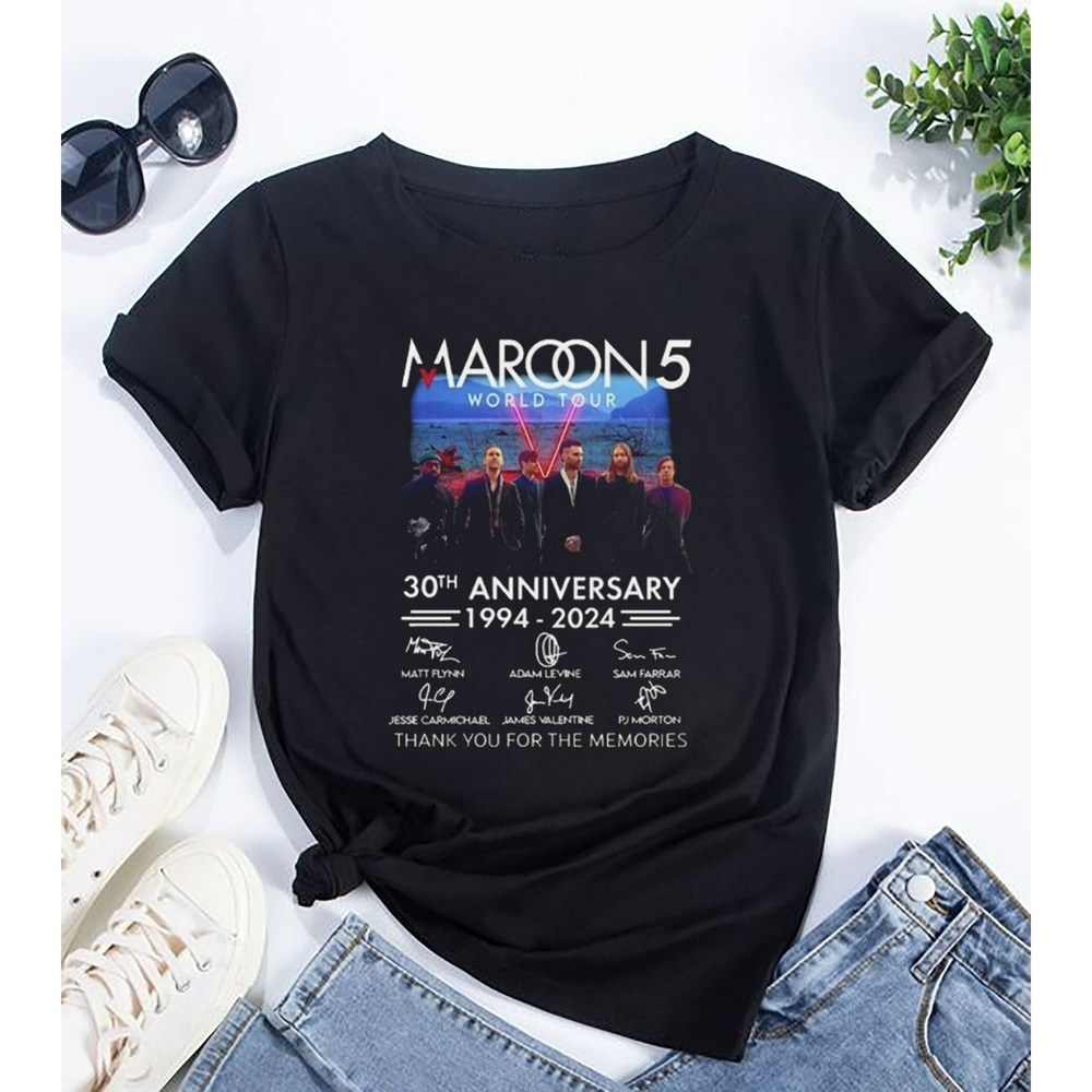 Maroon 5 Band 30 Years Shirt Maroon 5 Band 2024 Tour Maroon 5 Vintage Shirt